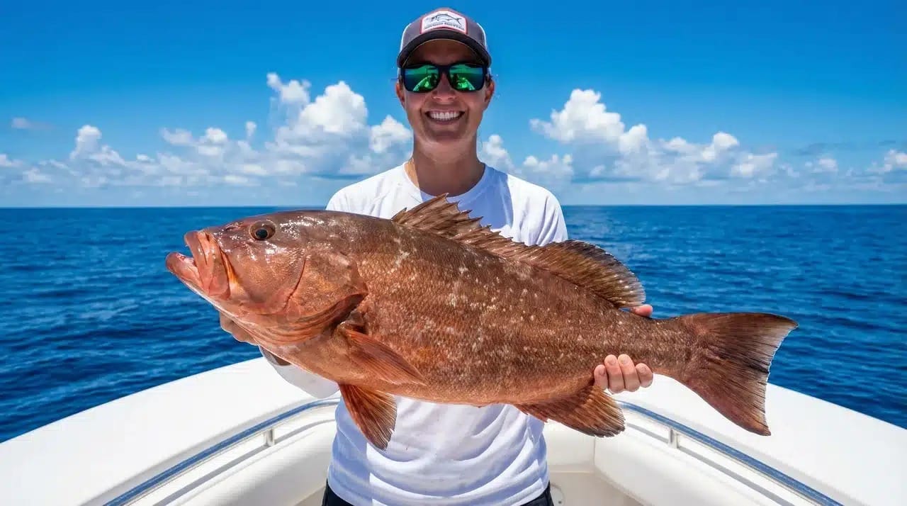 Red Grouper off Sarasota: Depths, Spots & 2026 Gulf Rules caught fishing near Sarasota, Florida